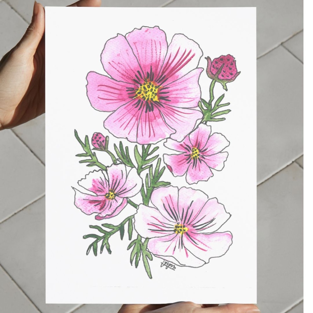 Cosmic Blossoms | A4 Wall Poster