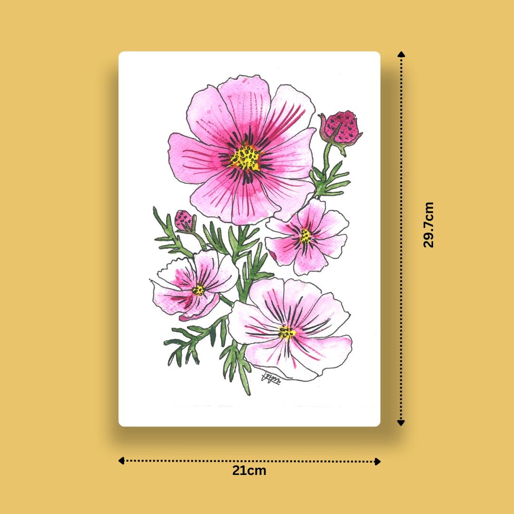 Cosmic Blossoms | A4 Wall Poster