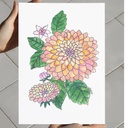 Radiant Dahlia | A4 Wall Poster