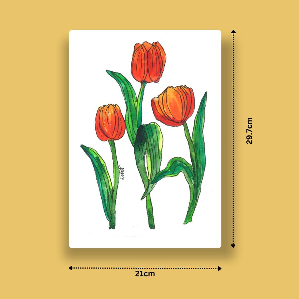 Tulip Grace | A4 Wall Poster