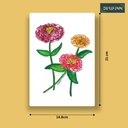 Zinnia | A5 Table Poster | Only Print