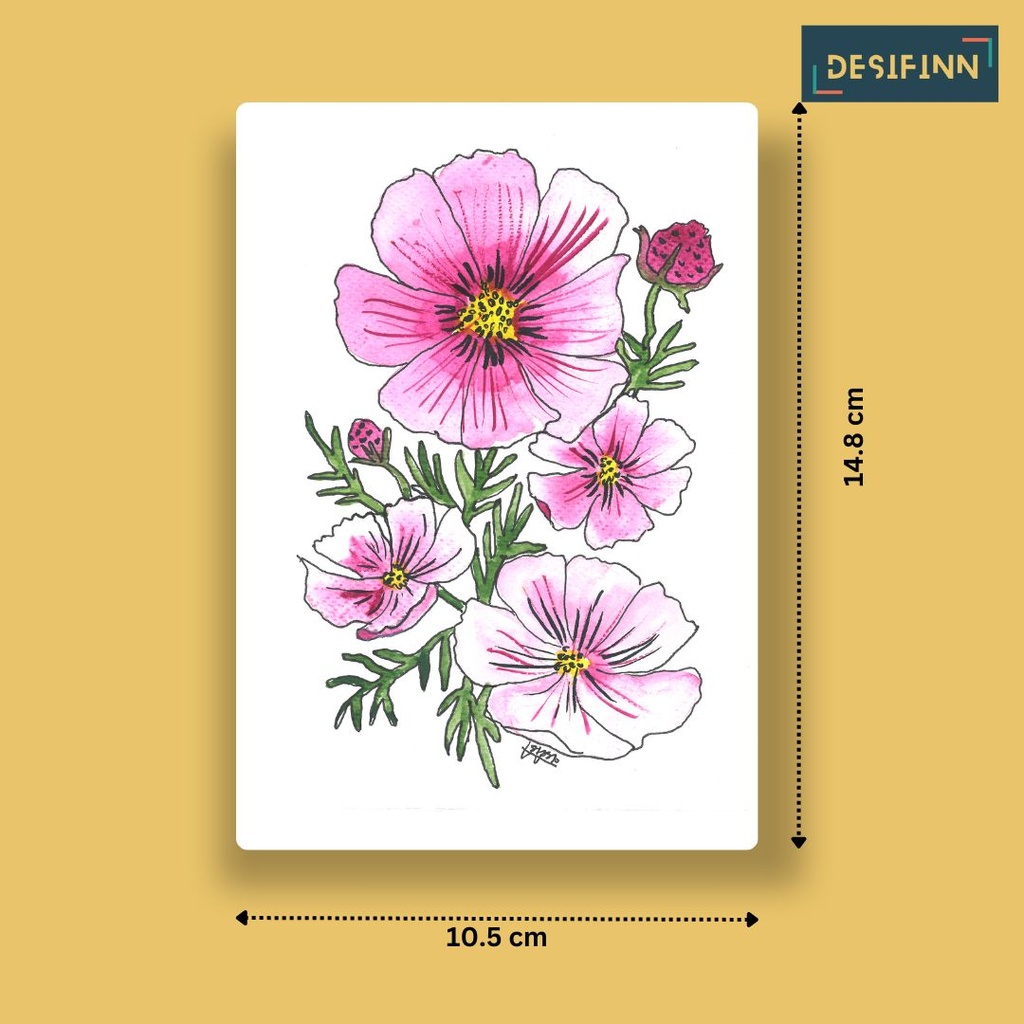 Cosmos Bipinnatus | A6 Card | Only Print