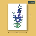 Delphinium Belladonna | A6 Card | Only Print