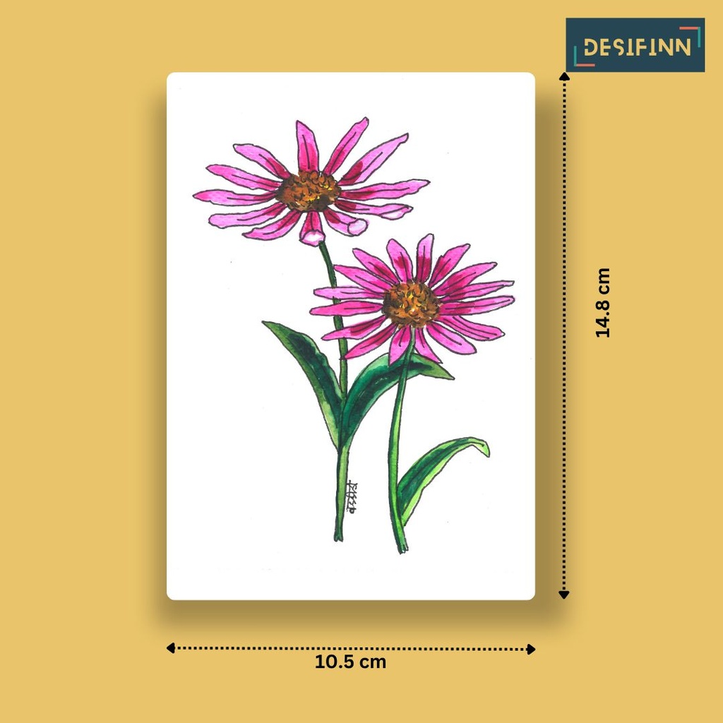 Echinacea | A6 Card | Only Print