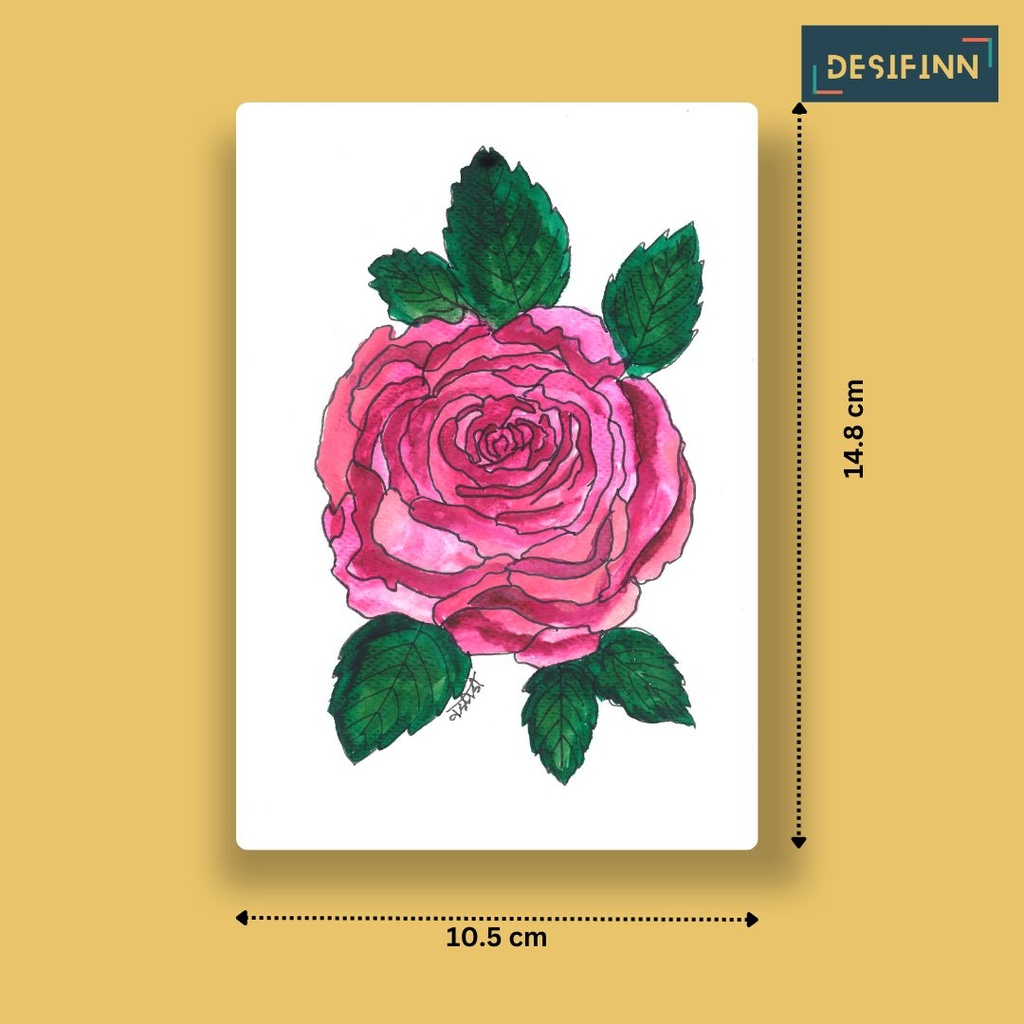 Rose Mug | A6 Card | Only Print