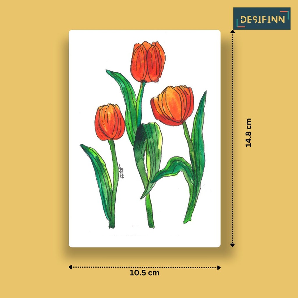 Tulips | A6 Card | Only Print