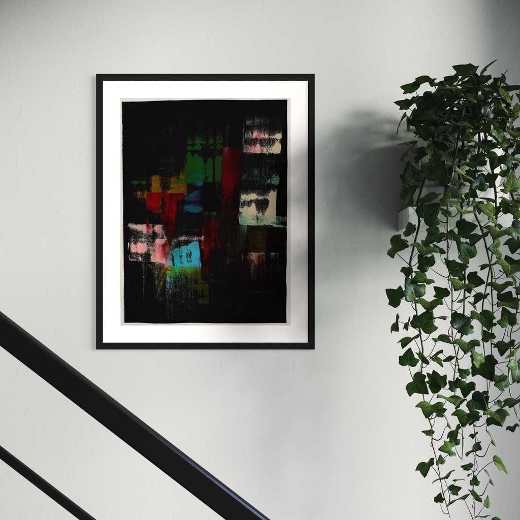 Depths of Silent Echoes | 60 cm x 45 cm x 0.1 cm | Original Art on Rolled Canvas