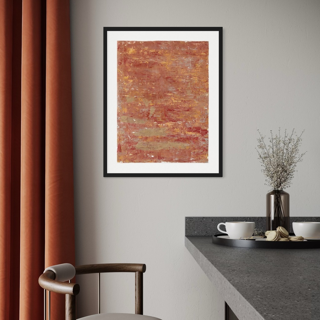 Burnished Earth: Aged Copper | 60 cm x 45 cm x 0.1 cm | Original Art on Rolled Canvas