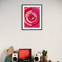 Scarlet Ripples: Waves of Passion and Energy | 60 cm x 45 cm x 0.1 cm | Original Art on Rolled Canvas