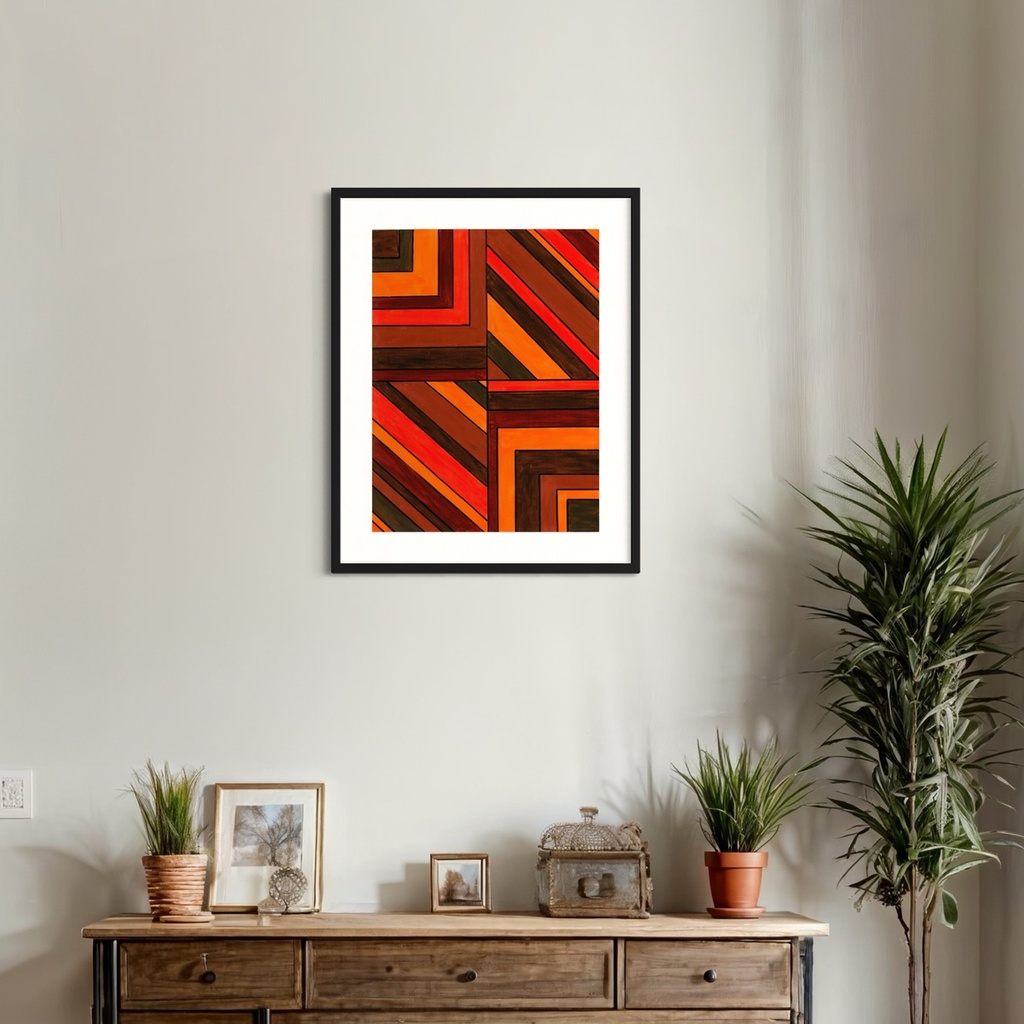Amber Ascent: Rising Through Golden Light | 60 cm x 45 cm x 0.1 cm | Original Art on Rolled Canvas