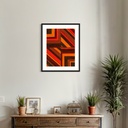 Amber Ascent: Rising Through Golden Light | 60 cm x 45 cm x 0.1 cm | Original Art on Rolled Canvas