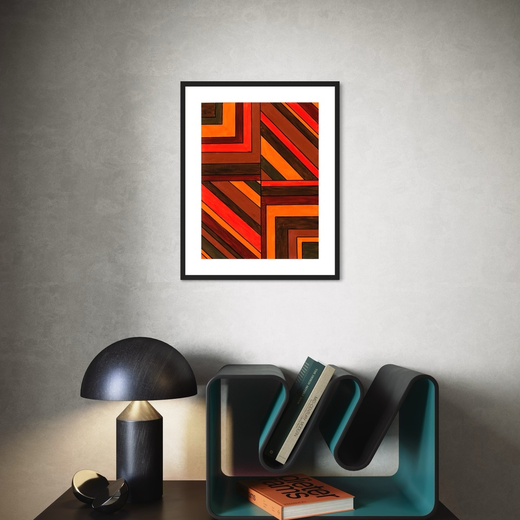 Amber Ascent: Rising Through Golden Light | 60 cm x 45 cm x 0.1 cm | Original Art on Rolled Canvas