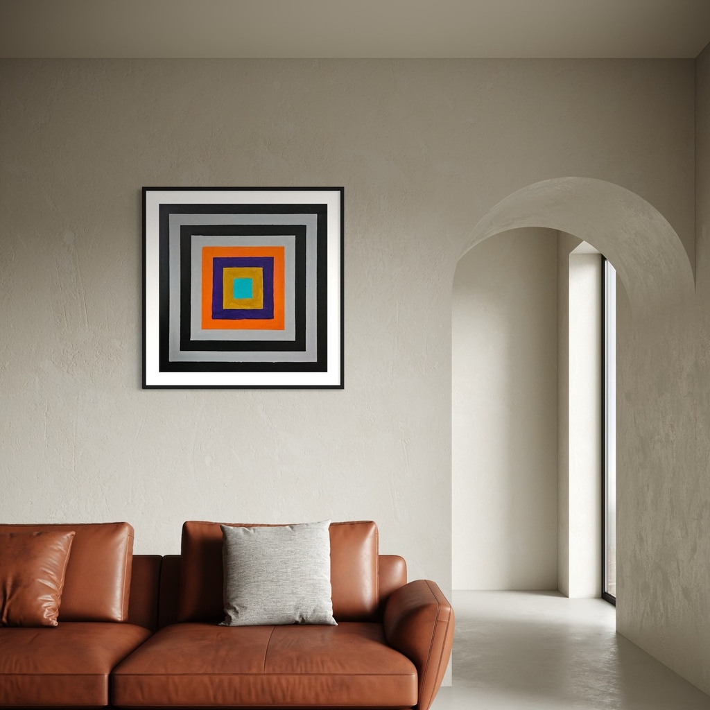 The soul of art is contrast | 80 cm x 80 cm x 2 cm | Original Art on Stretched Canvas