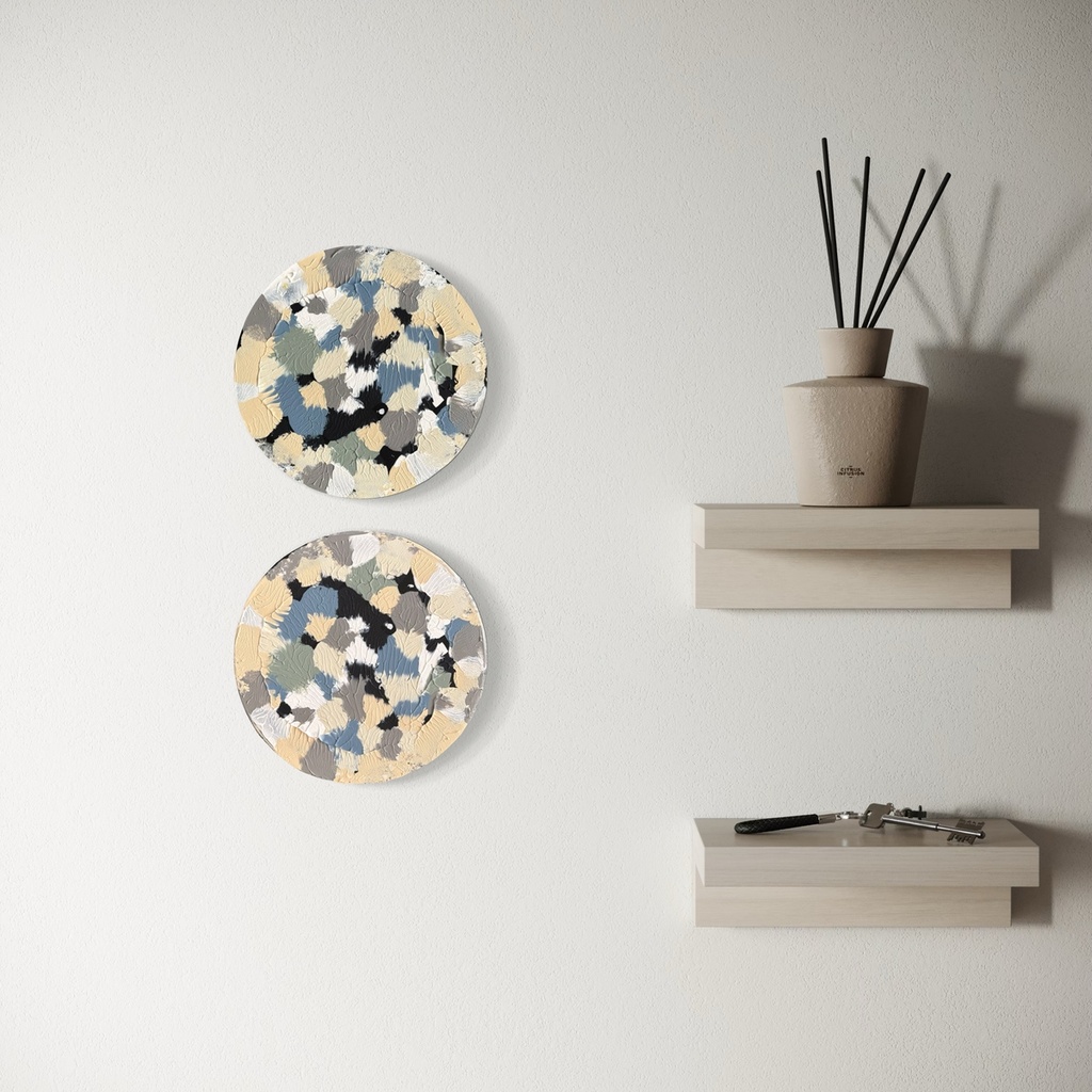 Mirror No Error, Rim | 20 cm x 20 cm x 2 cm | Original Art on Stretched Canvas