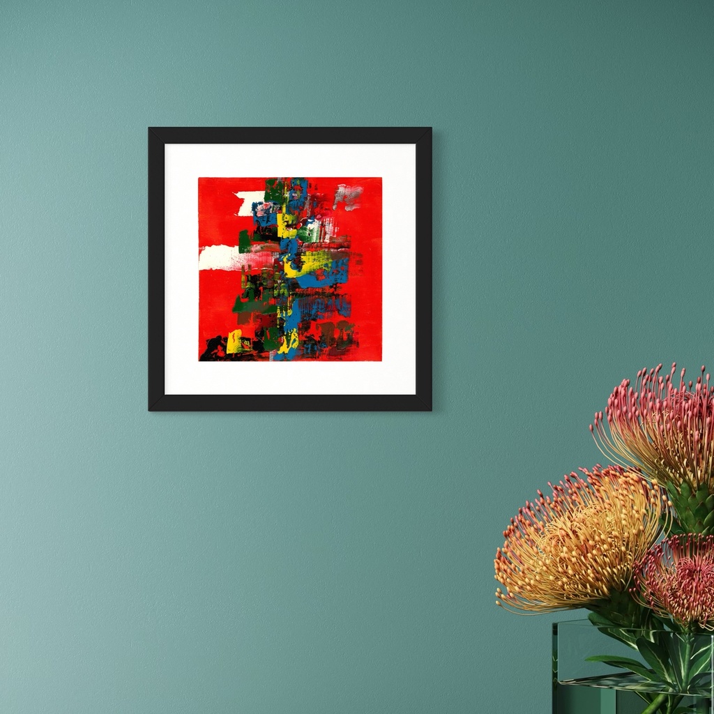 Fragments of Radiant Light | 20 cm x 20 cm x 0.1 cm | Original Art on Rolled Canvas