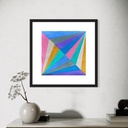 Angular Harmony | 30 cm x 30 cm x 0.1 cm | Original Art on Rolled canvas
