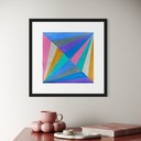 Angular Harmony | 30 cm x 30 cm x 0.1 cm | Original Art on Rolled canvas