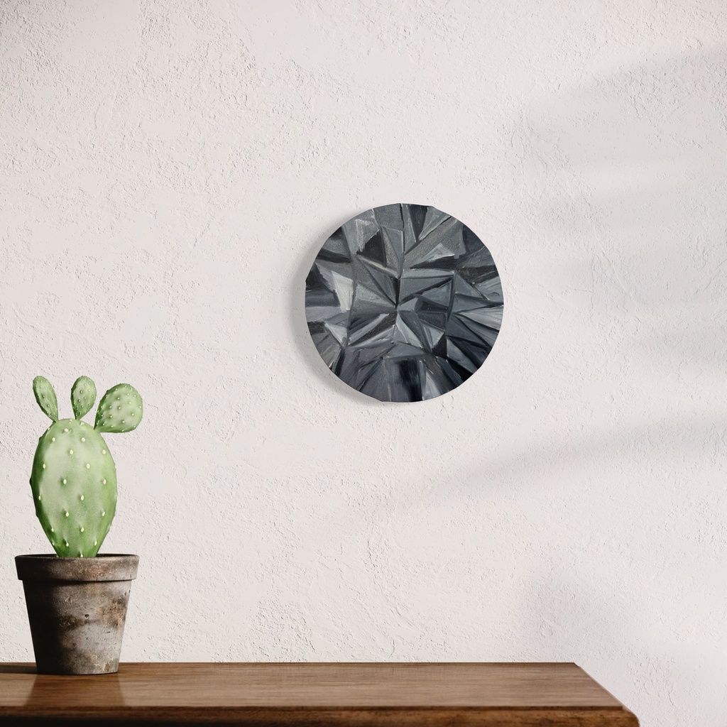 Fragments of Frozen Brilliance | 20 cm x 20 cm x 2 cm | Original Art on Stretched Canvas