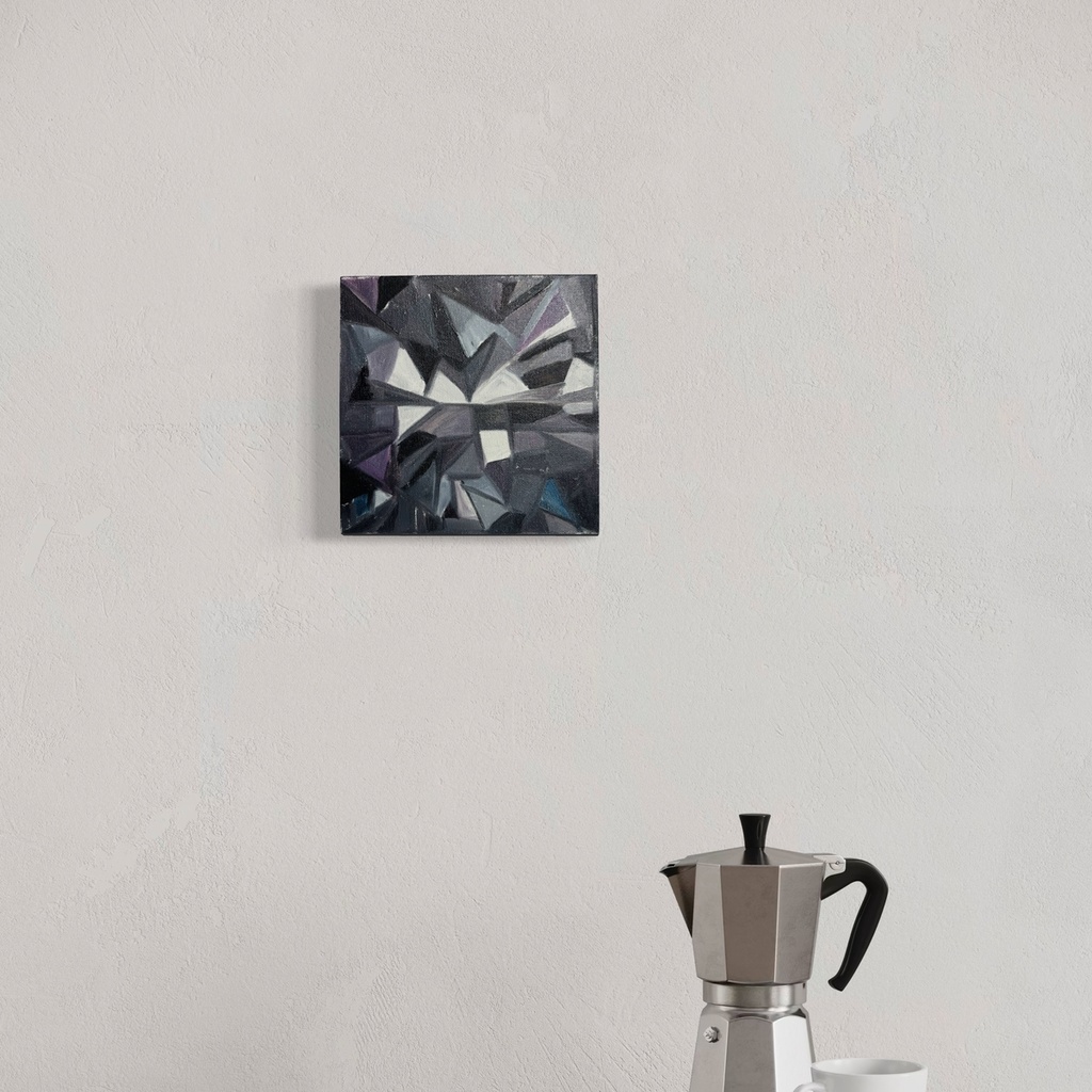 Whispers of a Hidden Gem | 20 cm x 20 cm x 3 cm | Original Art on Stretched Canvas