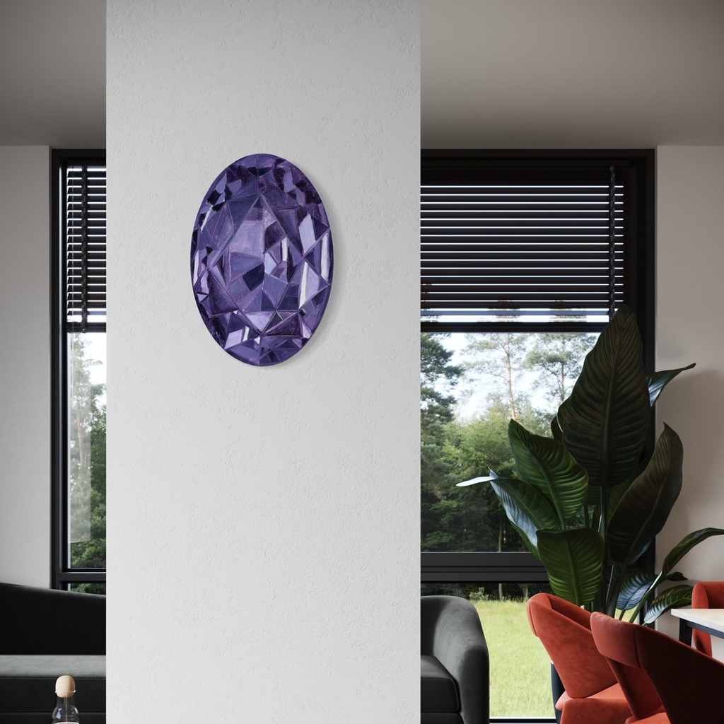 The Regal Purple Shine | 30 cm x 20 cm x 2 cm | Original Art on Stretched Canvas