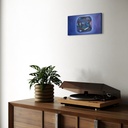 Celestial Facets of Sapphire | 40 cm x 20 cm x 2 cm | Original Art on Stretched Canvas