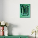 Lush Reflections of Emerald | 33 cm x 24 cm x 2 cm | Original Art on Stretched Canvas