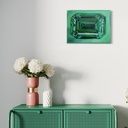 Lush Reflections of Emerald | 33 cm x 24 cm x 2 cm | Original Art on Stretched Canvas