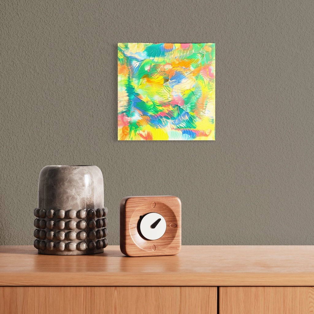 Madam, In Eden I’m Adam - A | 20 cm x 20 cm x 2 cm | Original Art on Stretched Canvas