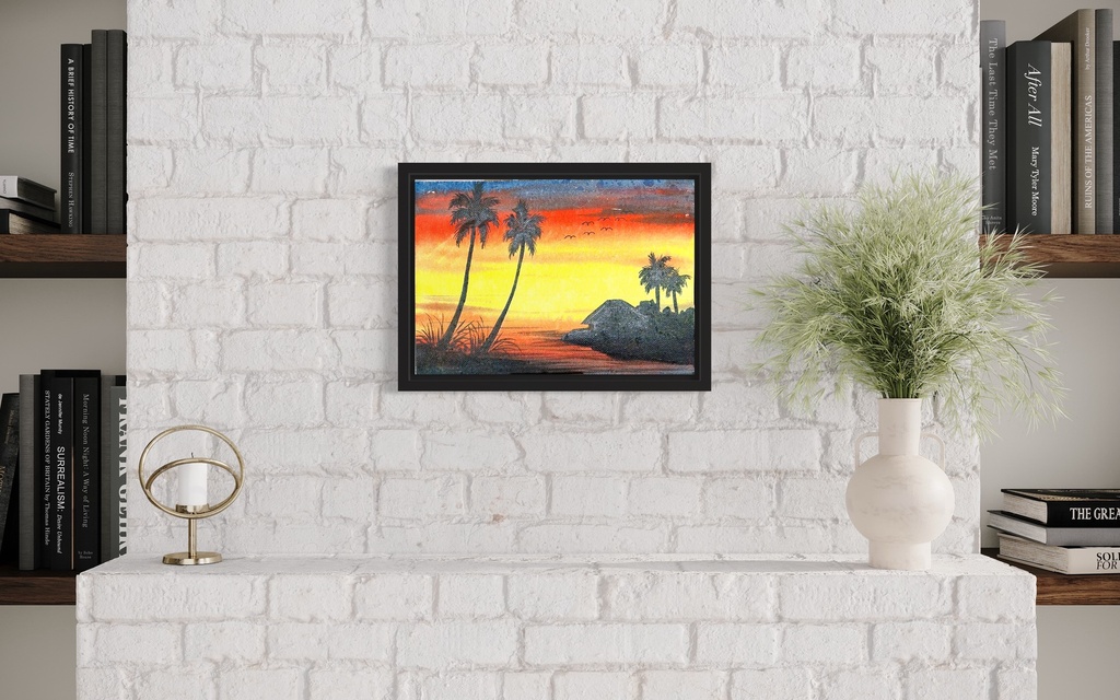 Tropical Twilight | 30 cm x 20 cm x 2 cm | Original Art on Watercolor Paper