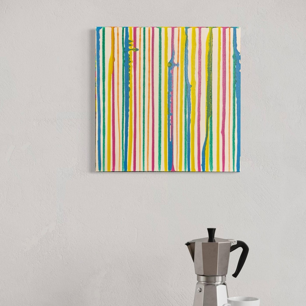 Melody of Flowing Colors | 40 cm x 40 cm x 2 cm | Original Art on Stretched Canvas