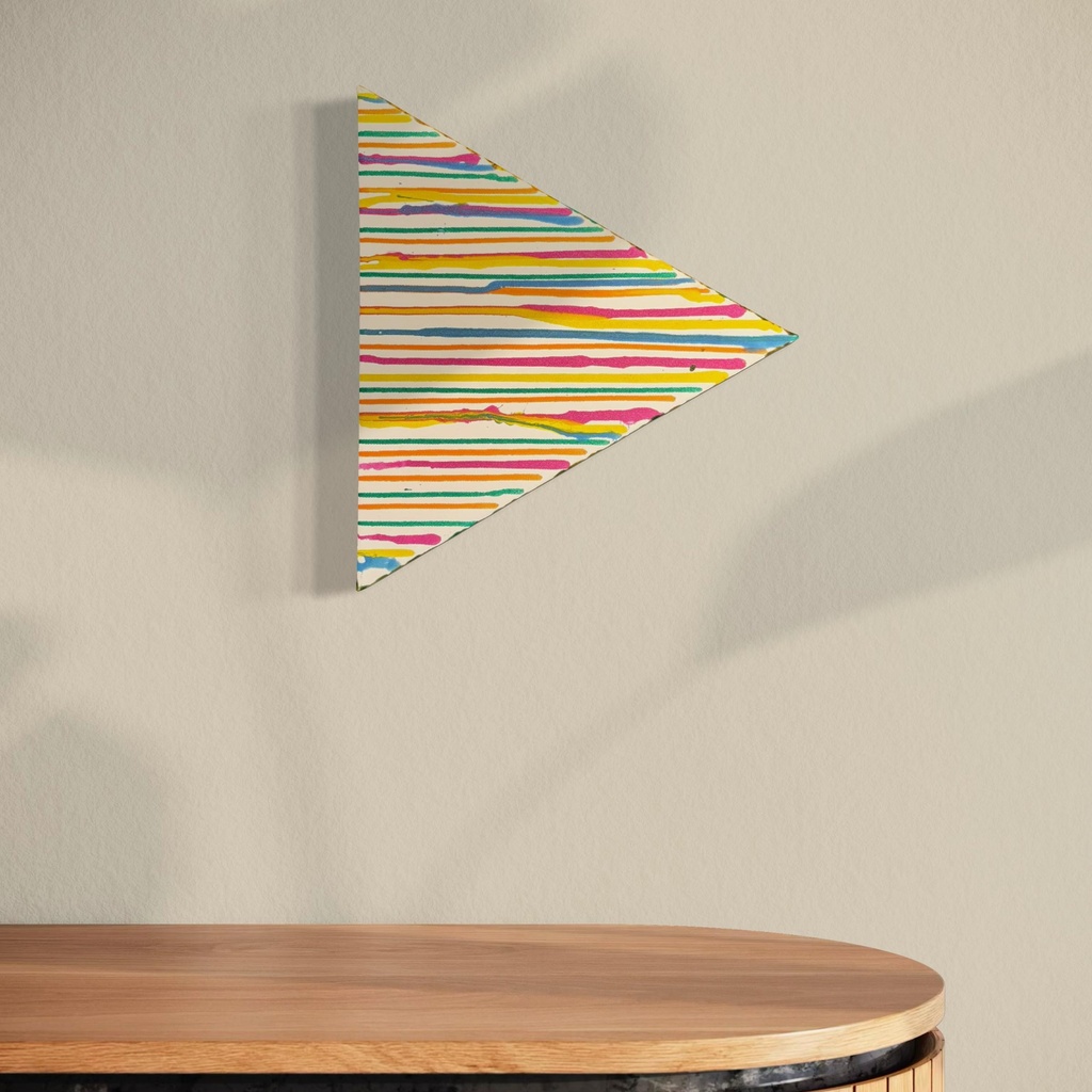 Rhythms of Pastel Streaks | 40 cm x 35 cm x 2 cm | Original Art on Stretched Canvas