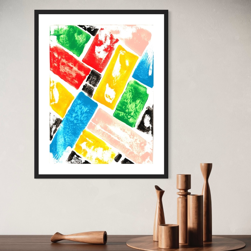 Dance of Bold Colors | 60 cm x 45 cm x 0.1 cm | Original Art on Rolled Canvas