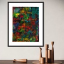 Colors Dream in Shadows | 60 cm x 45 cm x 0.1 cm | Original Art on Rolled Canvas