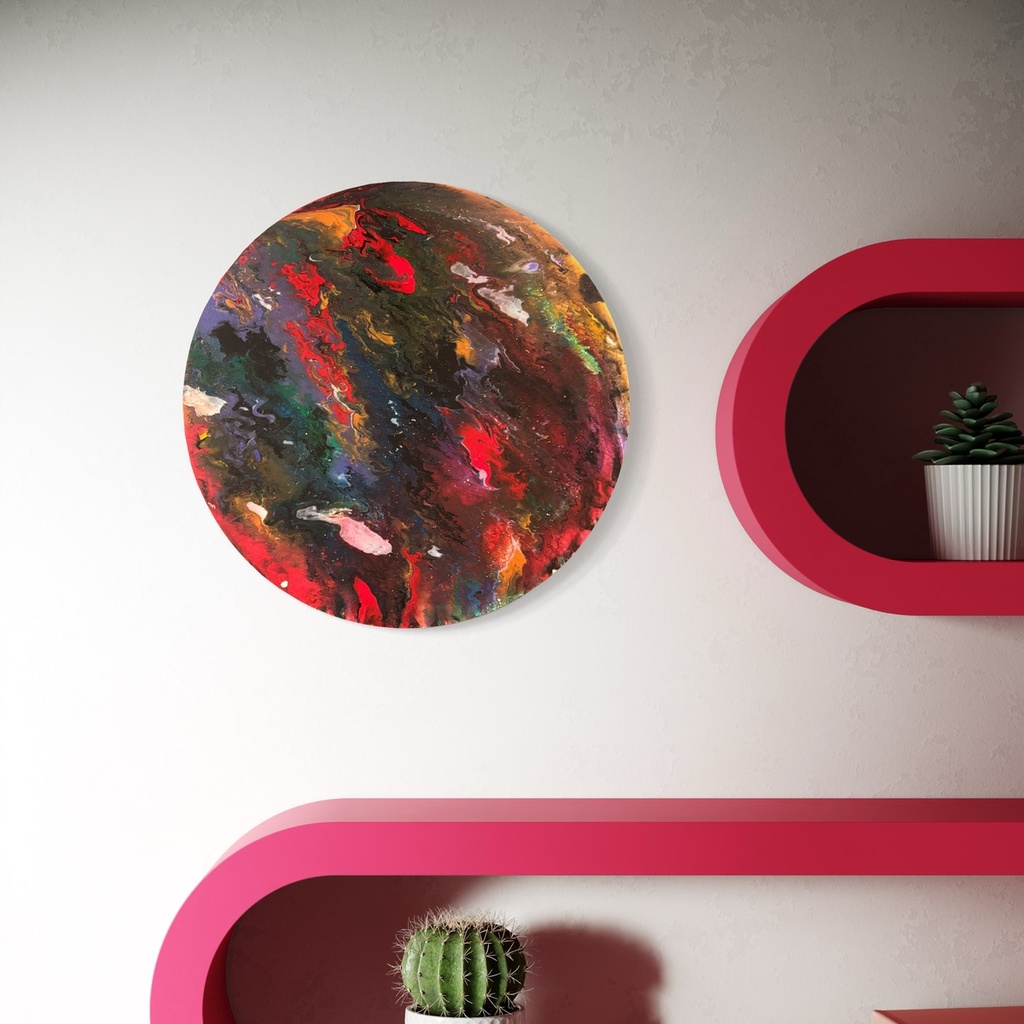 A Universe Unbound | 20 cm x 20 cm x 2 cm | Original Art on Wooden Base