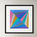 Angular Harmony | 30 cm x 30 cm x 0.1 cm | Original Art on Rolled canvas