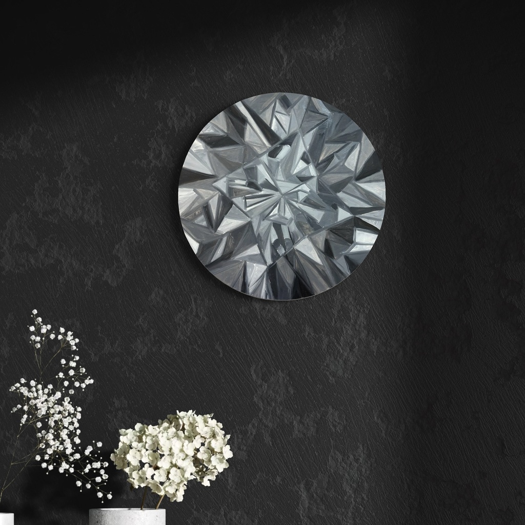 Shattered Ice, Eternal Shine | 40 cm x 40 cm x 2 cm | Original Art on Stretched Canvas