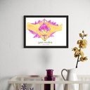 Yoga Mudra - Yoni Mudra | 30 cm x 21 cm x 0.1 cm | A4 Wallposter on HQ Art Paper