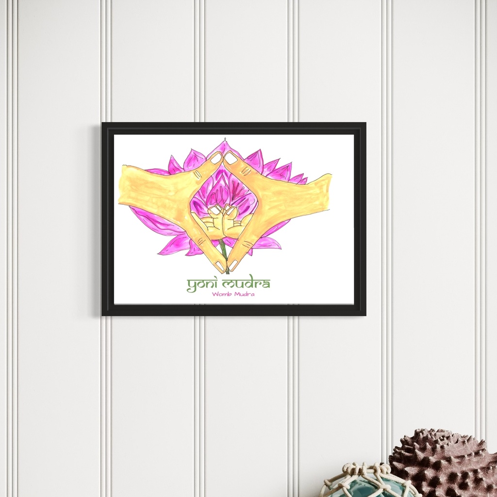 Yoga Mudra - Yoni Mudra | 21 cm x 14.8 cm x 0.1 cm | A5 Table poster on HQ Art Paper