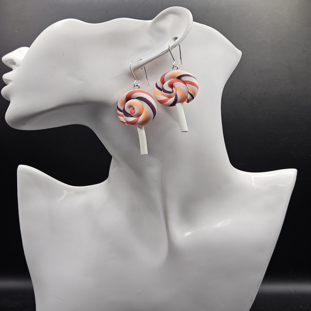 Sunset Swirl | Handmade Polymer Clay Earrings |  Women's Earrings