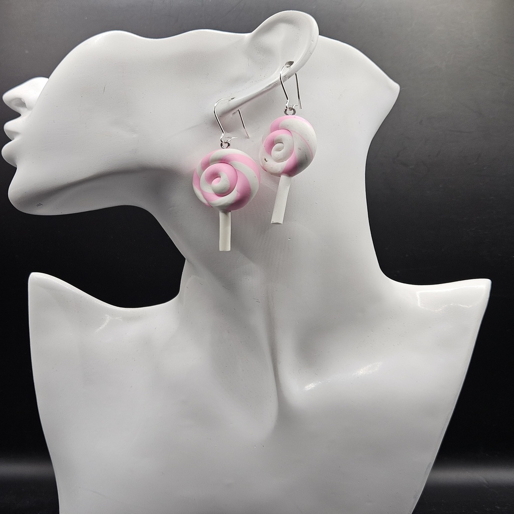 Strawberry Swirl | Handmade Polymer Clay Earrings |  Women's Earrings