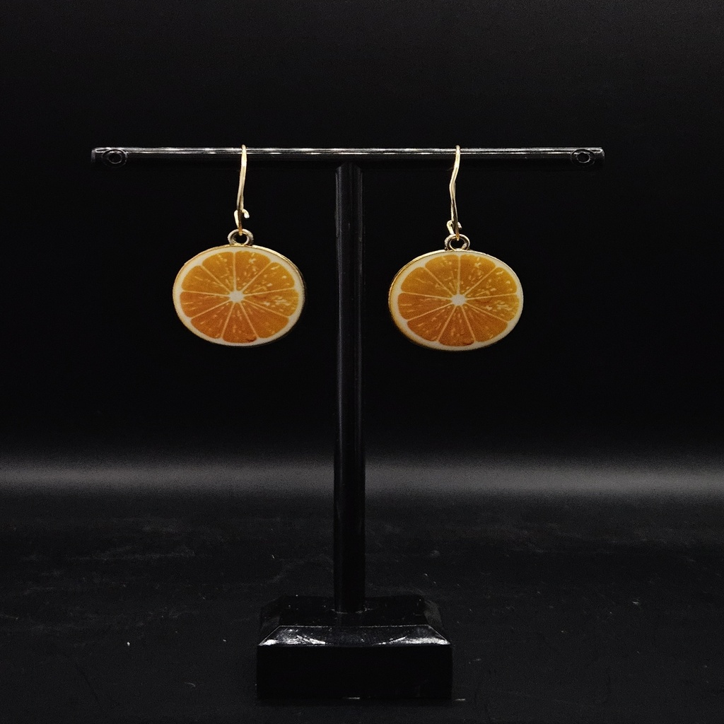 Citrus Hoops Earrings | Fruit Earrings |  Women's Earrings