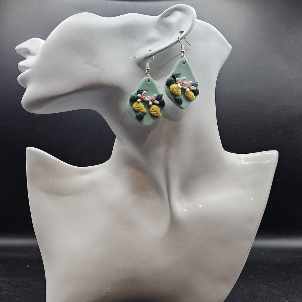Mangolush |  Polymer Clay | Handmade | Women's Earrings