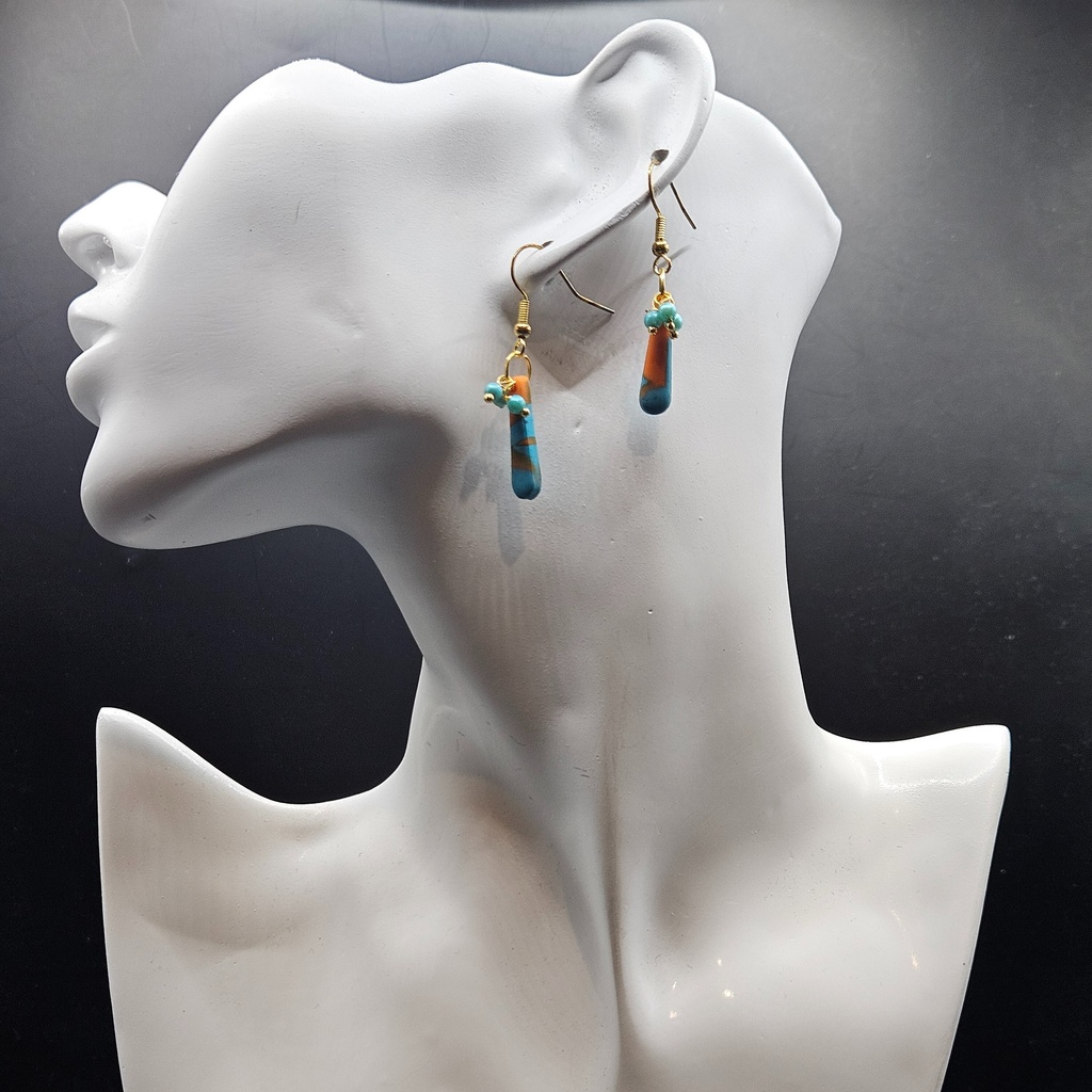 Stick Drops
 |  Polymer Clay | Handmade | Women's Earrings