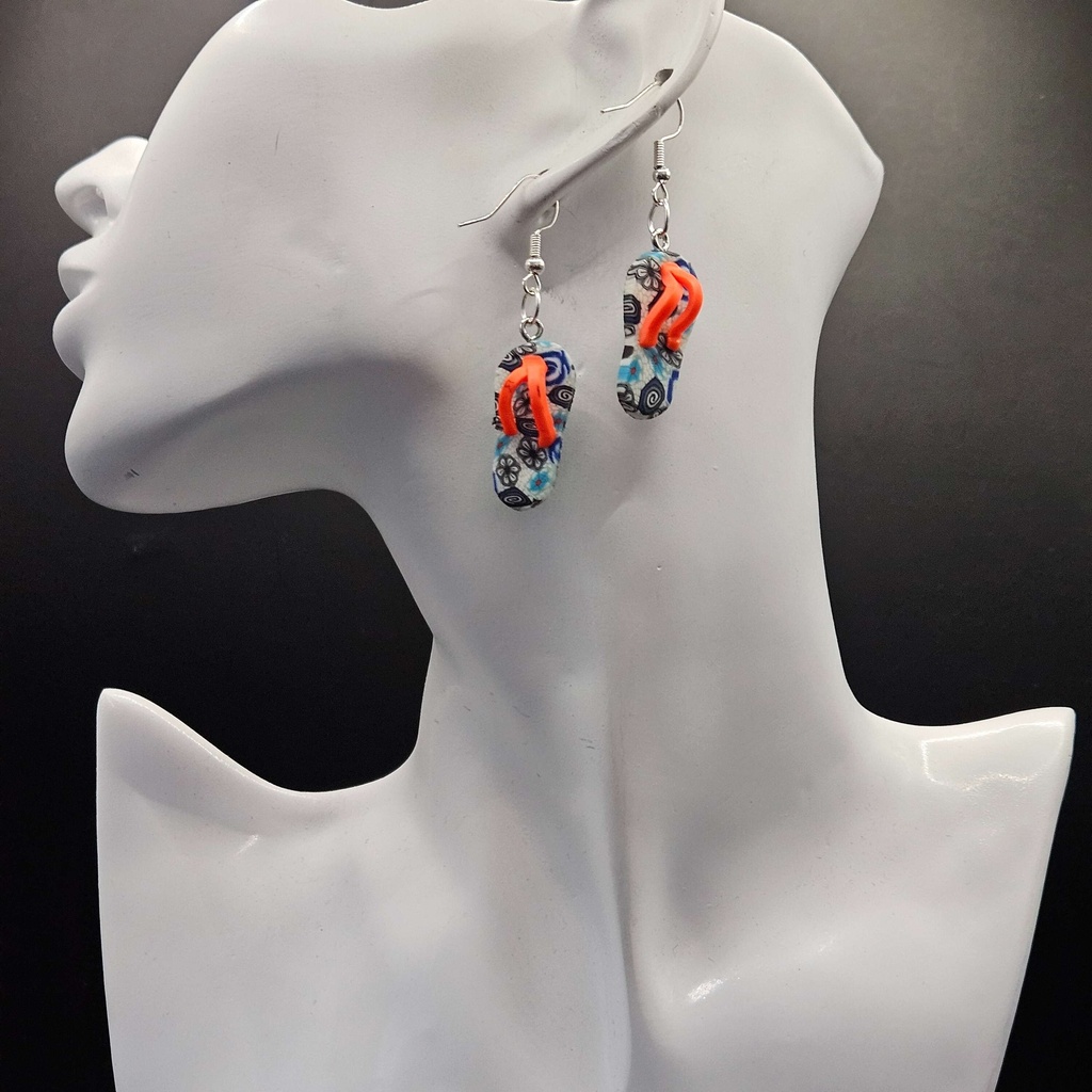 Seafoam Sole | Polymerclay | Handmade | Women's Earrings