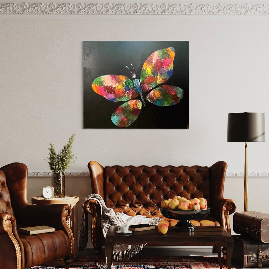 A Thousand Dreams Took Flight | 120 cm x 100 cm x 2 cm | Original Art on Stretched Canvas
