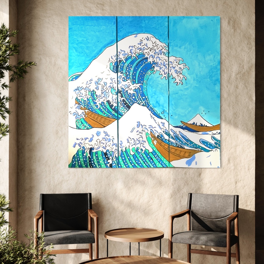 The Song of Kangava’s Wave | 150 cm x 150 cm x 2 cm | Original Art on Stretched Canvas