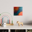 Fiery Currents of the Abyss | 30 cm x 30 cm x 2 cm | Original Art on Stretched Canvas