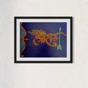 Jai Shri Ram | 30 cm x 40 cm x 0.5 cm | Original Art on Hard Canvas