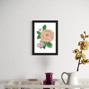 Peppy Petals - Dahlia - A5 Size TablePoster | 21 cm x 14.8 cm x 0.1 cm | Print on High Quality 300GSM Paper