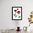 Peppy Petals - Papaver - A5 Size TablePoster | 21 cm x 14.8 cm x 0.1 cm | Print on High Quality 300GSM Paper